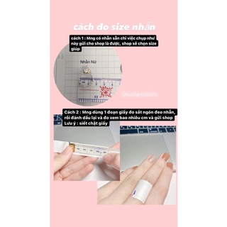 NHẪN BẠC NỮ MS124 [ ảnh thật shop tự chụp ]