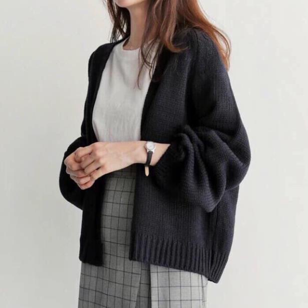 Áo Khoác Len Cadigan  mùa thu đông dày dặn | BigBuy360 - bigbuy360.vn