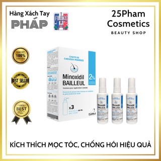 Xịt mọc tóc, chống rụng tóc minoxidil bailleul 2% ,kích thích mọc tóc