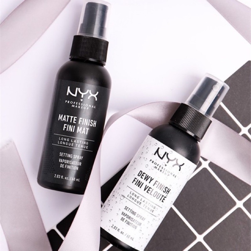 Xịt Khóa Lớp Trang Điểm NYX Finish Fini Matte/Dewy Setting Spray