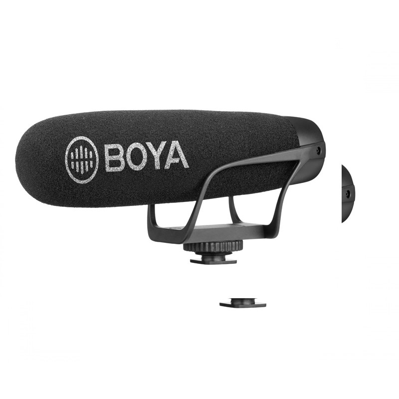 MICRO THU ÂM SHOTGUN BOYA BY-BM2021 CHO MÁY ẢNH, MÁY QUAY, ĐIỆN THOẠI, TABLET-HÀNG CHÍNH HÃNG