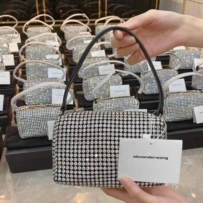 TúiĐính Đá kẹp Nách Size 18 Hàng Cao Cấp Fullbox Bản 2 Dây Đeo Chéo