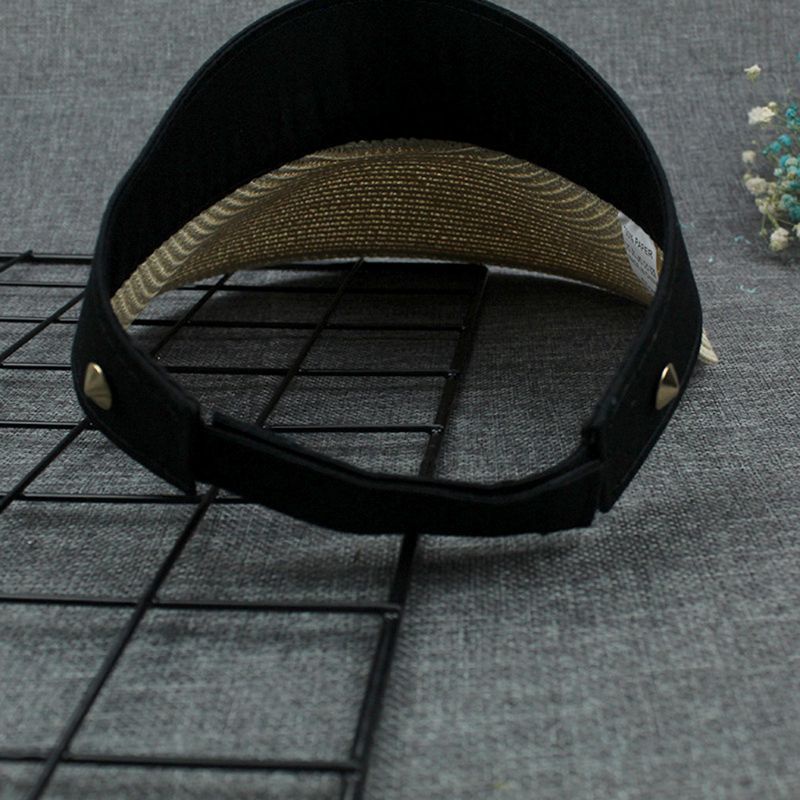 Nón Cói Rộng Vành Hở Chóp Màu Sắc Tương Phản Thời Trang Mùa Hè Cho Nữ