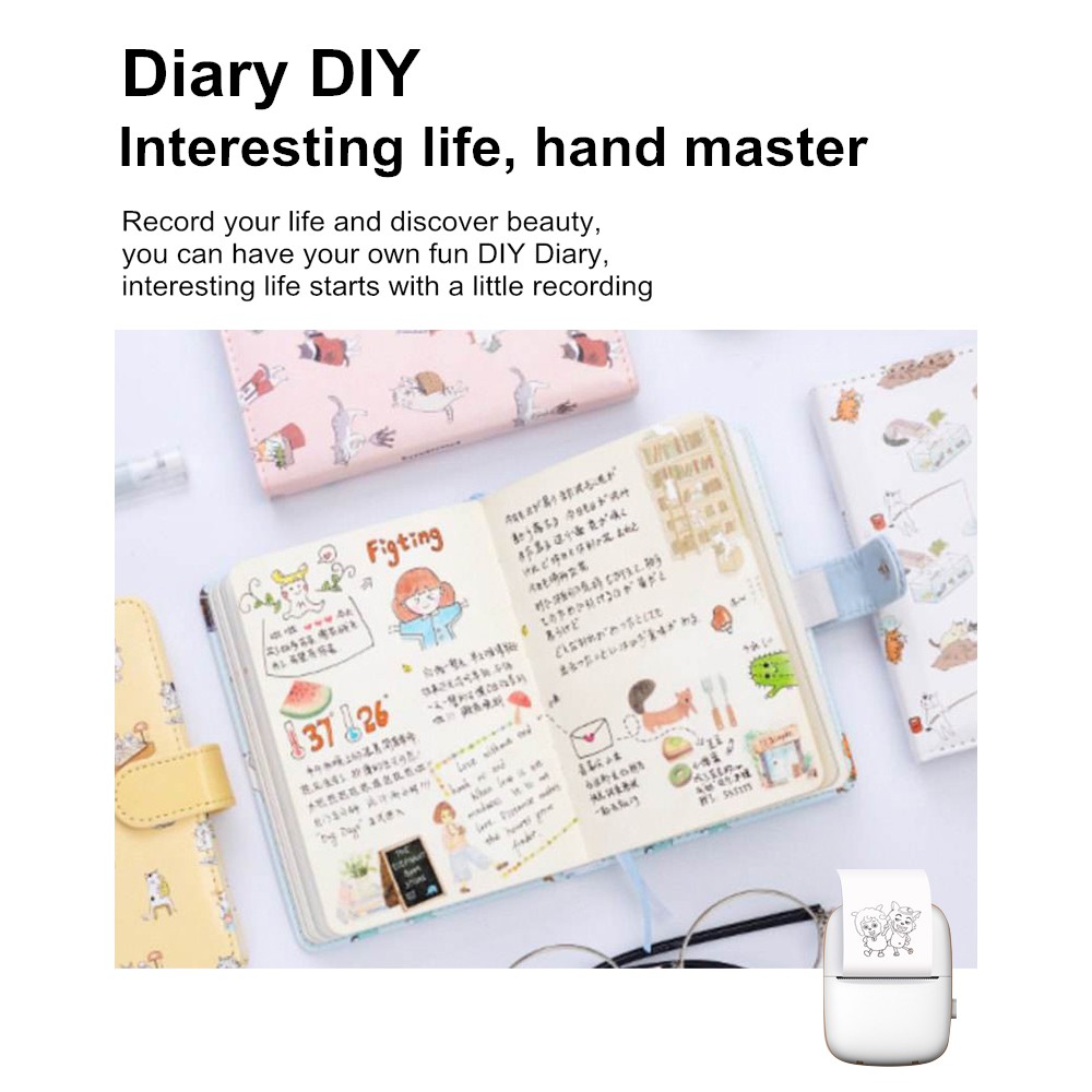 Máy In Ảnh Mini Cầm Tay 203dpi Hd Dễ Thương | BigBuy360 - bigbuy360.vn