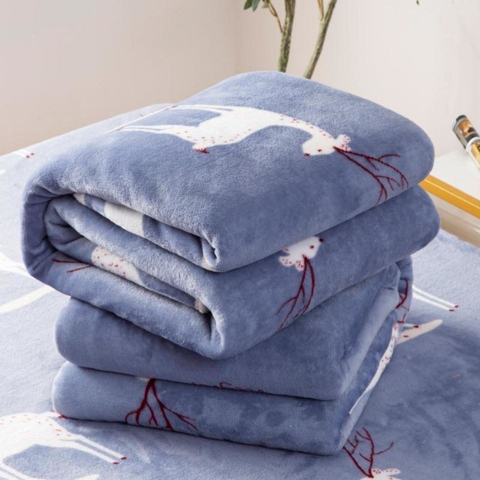 Flannel khăn trải giường, chăn, bốn sưởi ấm nhanh, chăn điều hòa không khí đơn sang trọng, ngủ trưa,Y