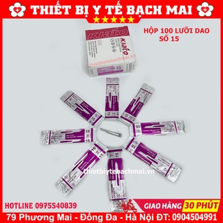 Combo 100 Lưỡi Dao Số 11 + Cán Dao Mổ Số 3