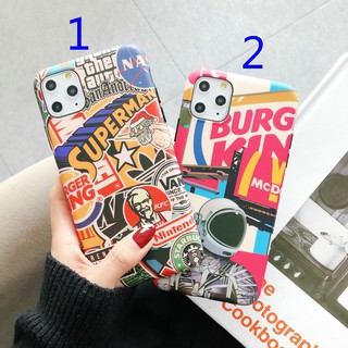 Iphone 11 11Pro Max Thời trang gió đơn giản Hình hoạt hình McDonald's logo thời trang TPU Siêu mỏng Phone Case