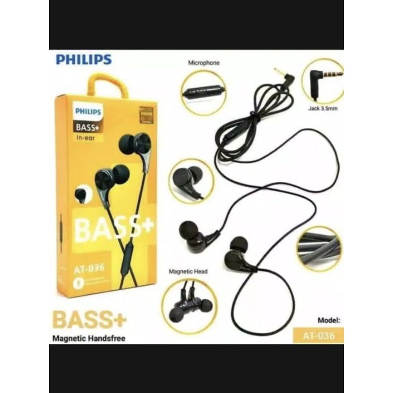 Tai Nghe Nhét Tai Âm Thanh Siêu Trầm Philips 036