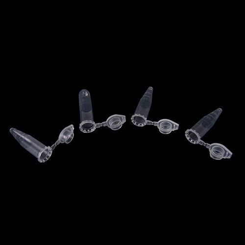 YL 50X1 5ml Lab Clear Micro Plastic Test Tube Centrifuge Vial Snap Cap Container AB VN3