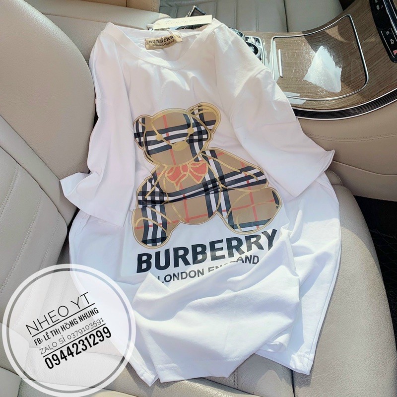 áo phông thụng gấu BB cổ tròn(in)