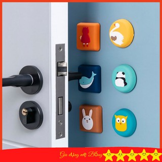 Miếng dán cao su chống va đập, chặn tay cầm cửa chống va đập, miếng đệm sau cửa
