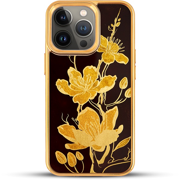 Ốp điện thoại cho iPhone 13 Pro / 13 Pro Max mẫu Hoa Mai Vàng thương hiệu La Sonmai