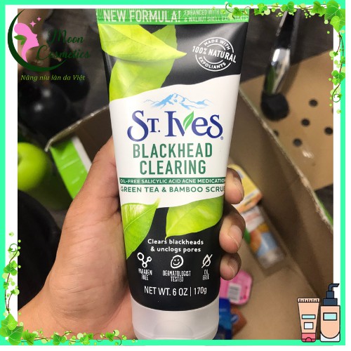 💎 [ CHÍNH HÃNG ] Sữa Rửa Mặt St.Ives Trà Xanh Tẩy Tế Bào Chết và Sạch Mụn 170g [ST.IVES SCRUB GREEN TEA] ( Giá Tốt ) 💦