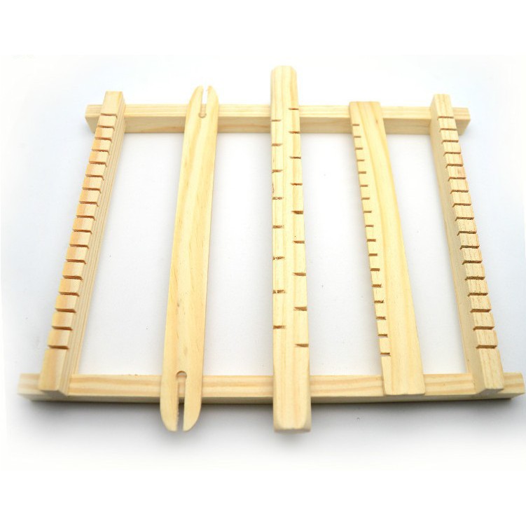 Bộ lắp ráp khung dệt lụa bằng gỗ
