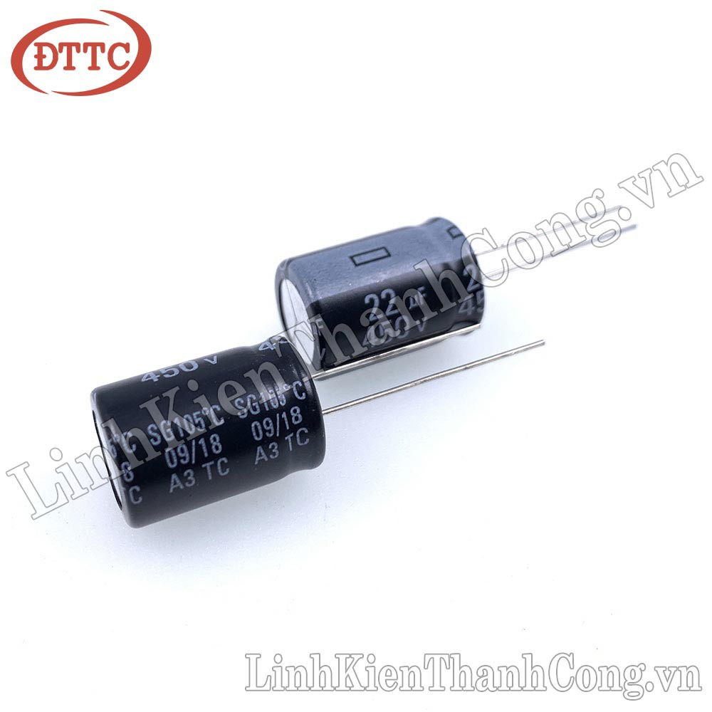 Tụ 22uF 450V (13x18mm)