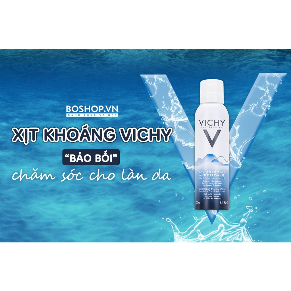 ✅[CHÍNH HÃNG] Xịt khoáng dưỡng da VICHY Mineralizing Thermal Water 150 - 300ml