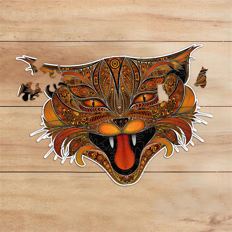 Bộ xếp hình gỗ đồ chơi Thegioipuzzle ghép hình puzzle con vật- Con Mèo