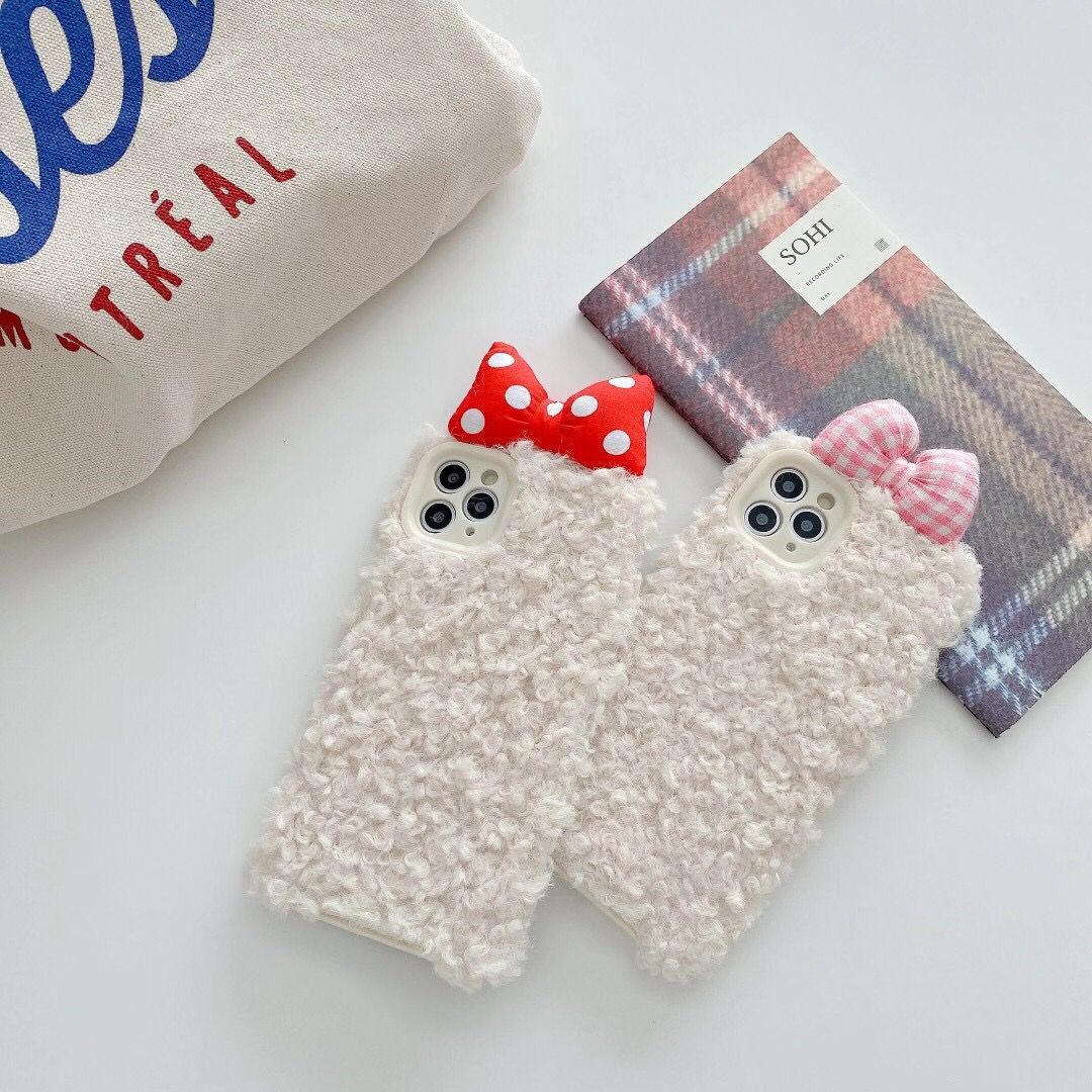 Ốp Lưng Phủ Lông Hình Tai Thỏ Đáng Yêu Cho Iphone 12pro Max 12mini 11 Pro Max X Xs Xr Xsmax 6 6s 7 8 Plus | BigBuy360 - bigbuy360.vn