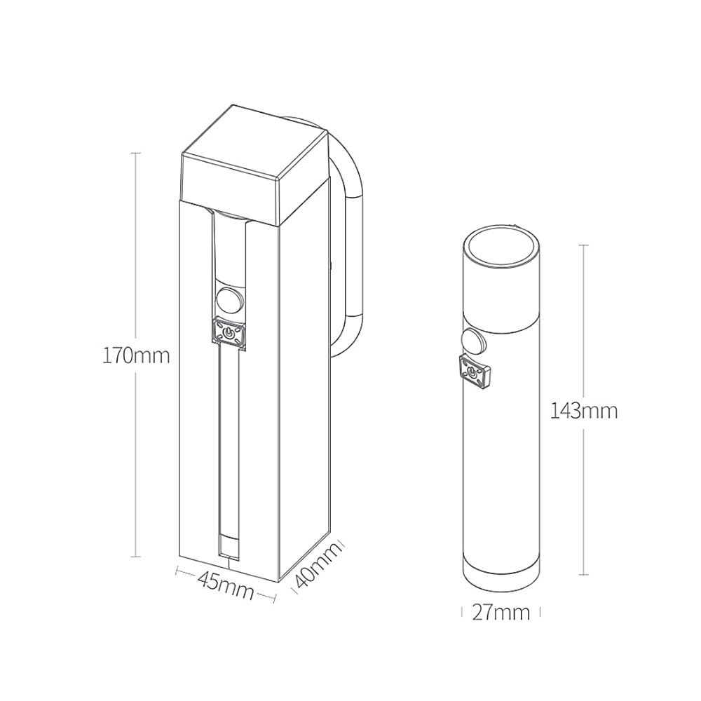 Nextool 3-In-1 Multifunction Mini Torch Lamp Emergency Sensor Flashlight Portable Dual Sensor Lamp