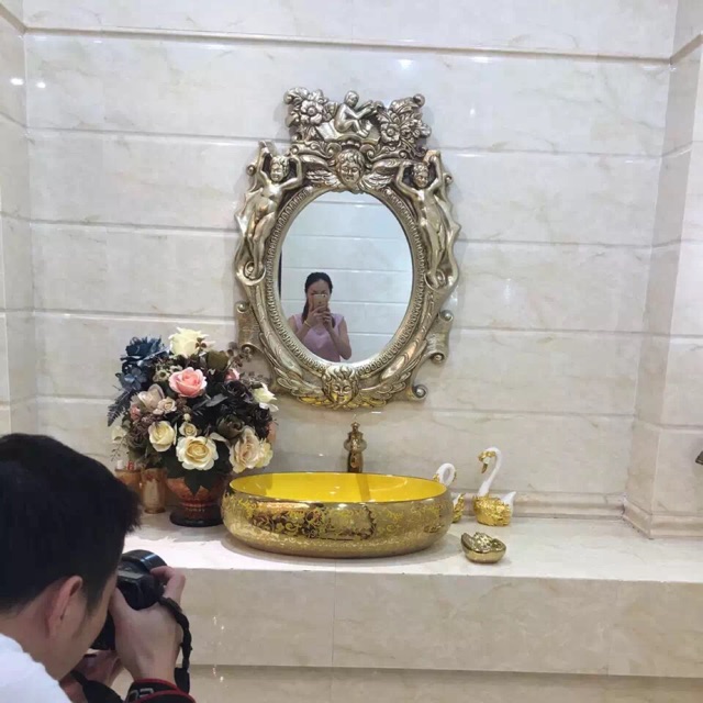 Chậu rửa lavabo gốm sứ nghệ thuật BO-Art . ( Mã số BO-002 )