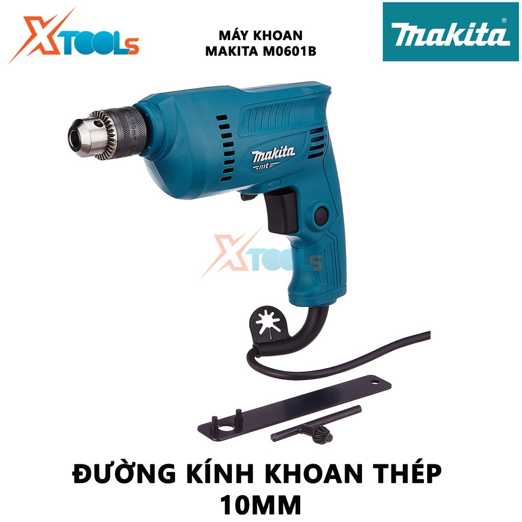 Máy khoan Makita M0601B (10mm) | máy khoan cầm tay công suất  350W chuyên dụng cho công việc khoan sắt,khoan gỗ và bắt v