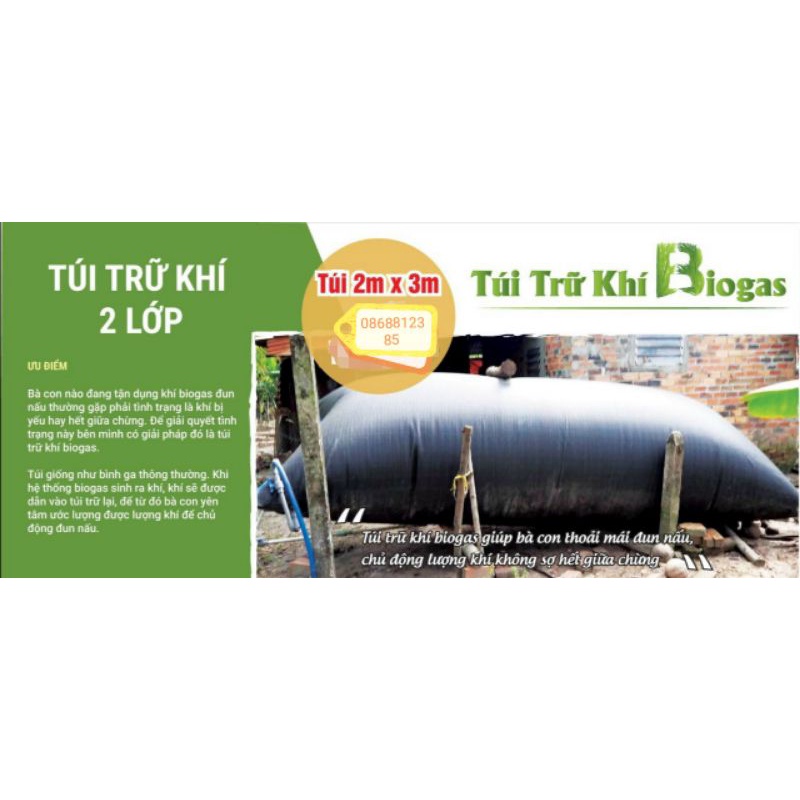 TÚI TRỮ KHÍ BIOGAS