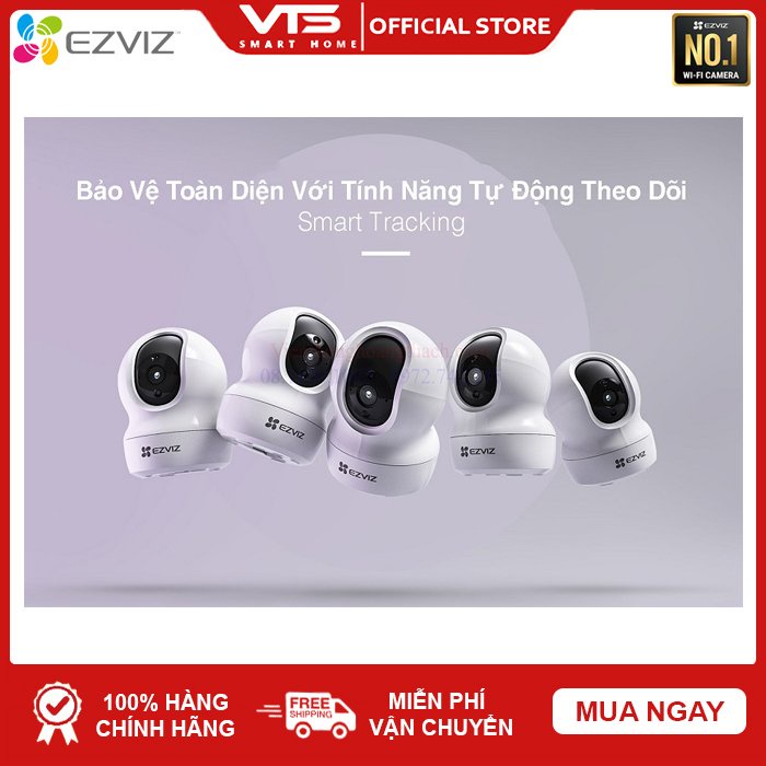 Camera WiFi TY2 1080P EZVIZ  - Xoay 360 độ - Đàm Thoại 2 Chiều - Bảo Hành 2 Năm
