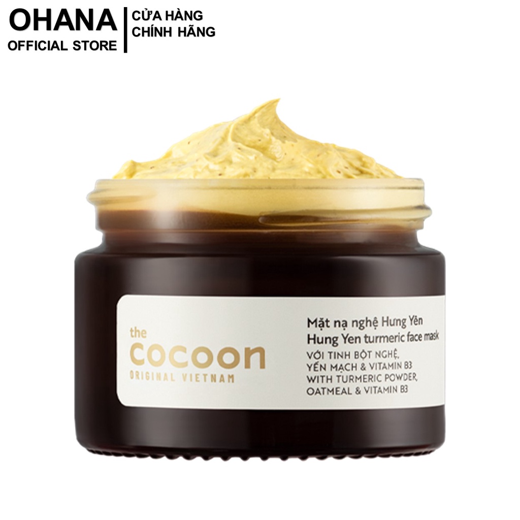 Mặt nạ nghệ Hưng Yên COCOON Giúp Da Mềm Mại Và Rạng Rỡ COCOON Turmeric Face Mask 30ml
