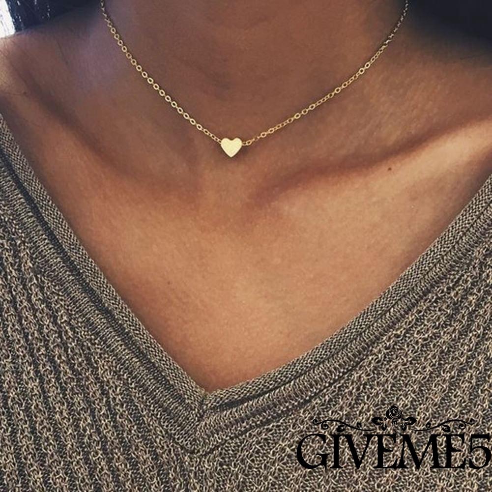 Vòng cổ mặt trái tim thời trang cho nữ