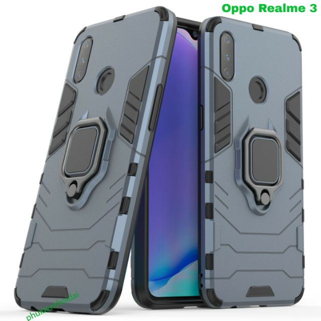 Ốp lưng Oppo Realme 7 / Realme 3 / Realme 9i / Realme 10 chống sốc Iron Man Iring cao cấp siêu bền giá đỡ xem phim