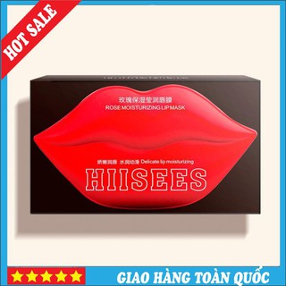 🌷🌷một hộp 20 miếng mặt nạ 🌷🌷dưỡng môi hiisees chiết xuất hoa hồng