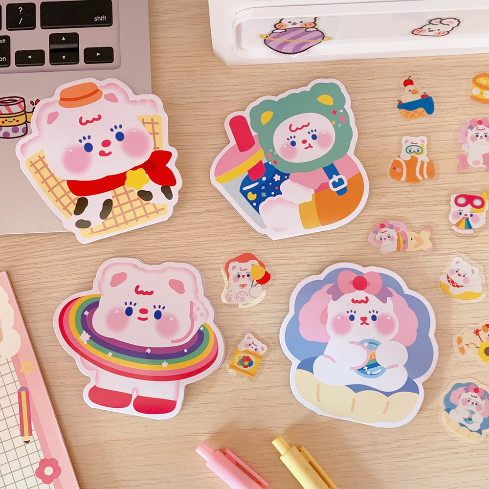 Dễ Thương Sticker Dán Trang Trí Thủ Công Xinh Xắn Đáng Yêu Dành Cho Nữ