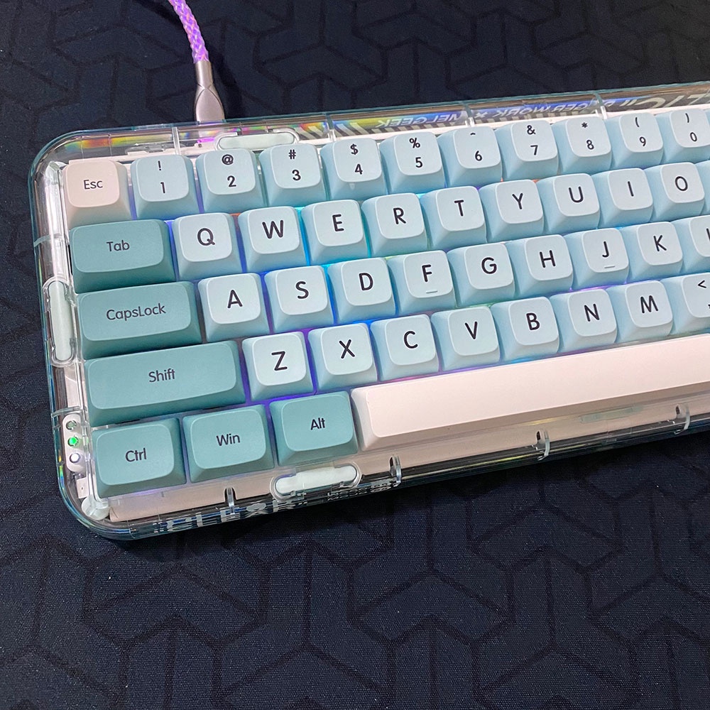 GMK iceberg theme  keycaps pbt XDA profile Dye-sub 61 64 71 68 84 98 87 104 108  for mechanical keyboard
