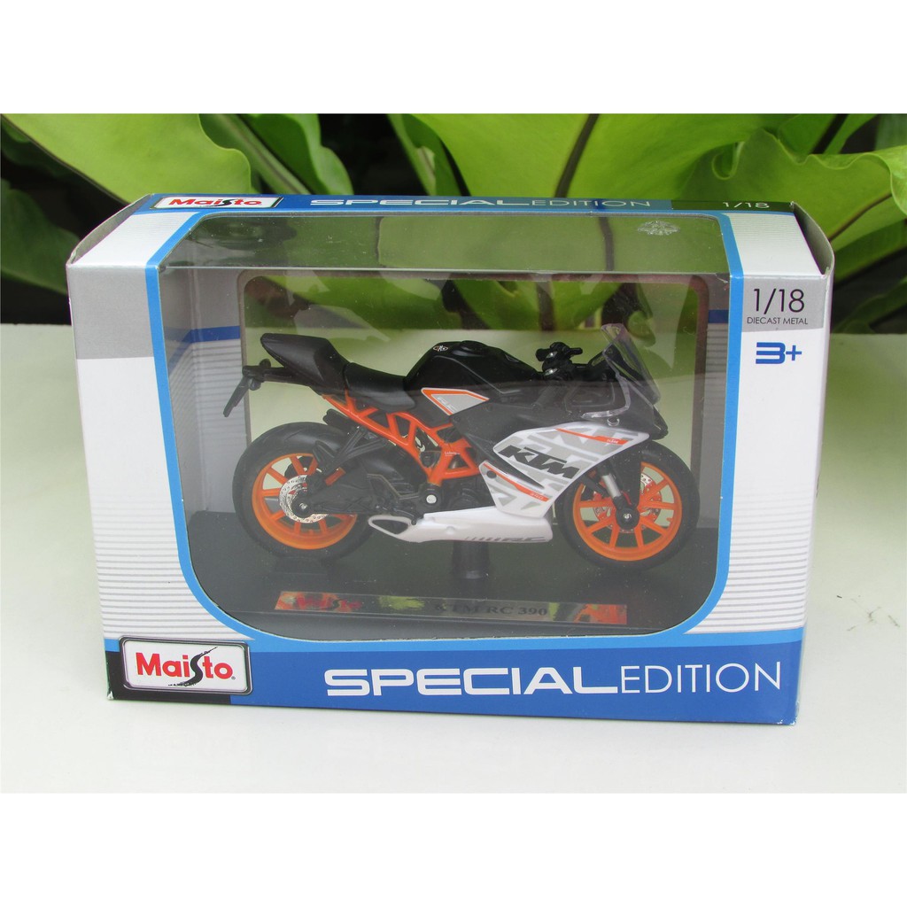 XE MÔ HÌNH - MOTO KTM RC 390 - MAISTO tỷ lệ 1:18