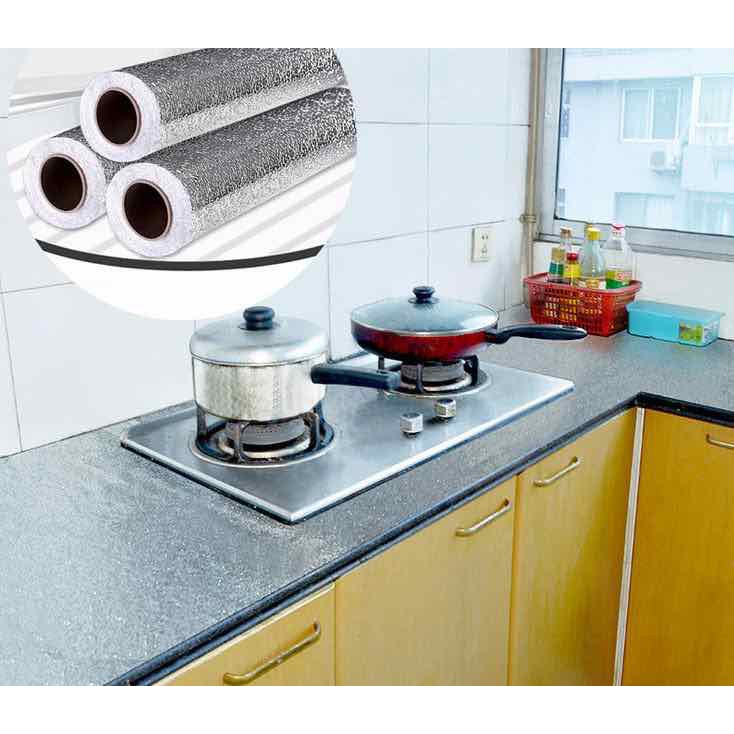 CUỘN GIẤY BẠC DÁN BẾP 3mx60cm
