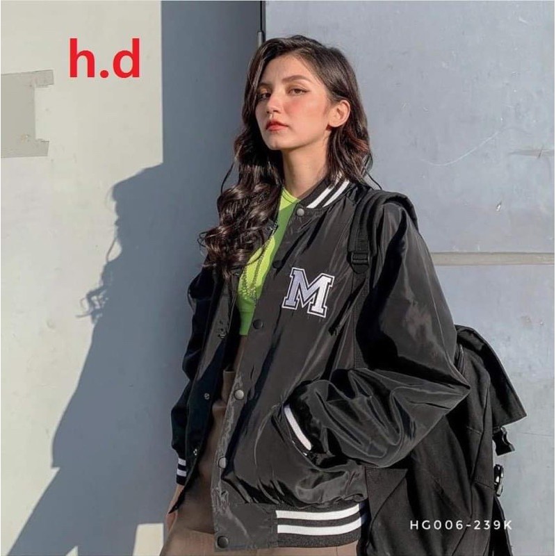 Áo bomber logo M HD56