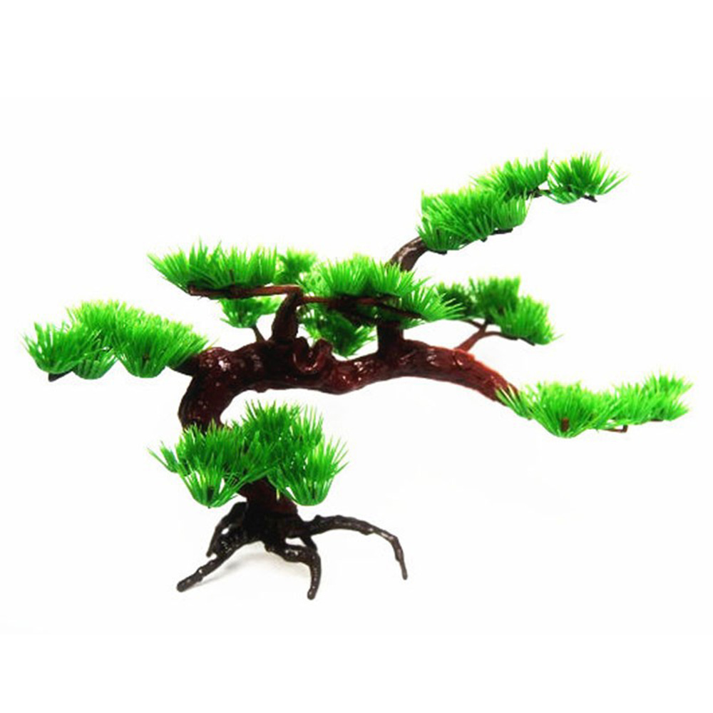 Cây thông nhân tạo có thể tháo rời dùng trang trí bể cá / tiểu cảnh / chậu bonsai