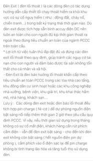 Bảng đèn Exit lối thoát hiểm