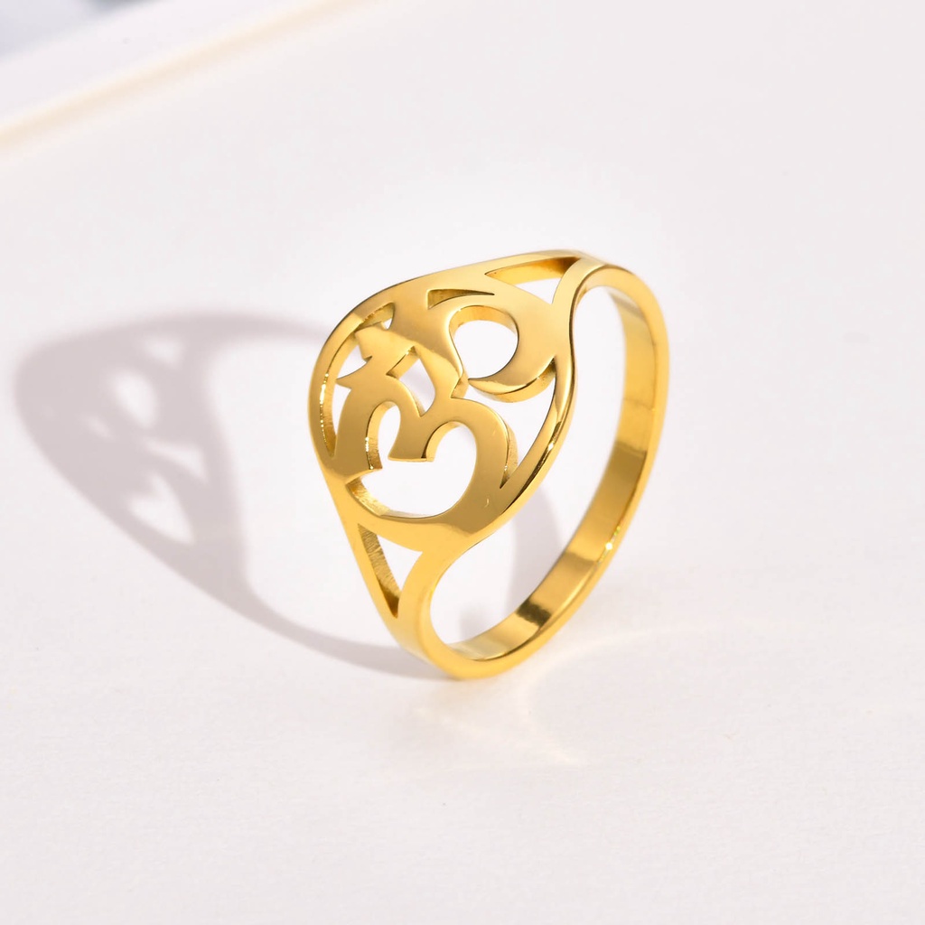 Vnox Nhẫn Biểu Tượng Yoga Độc Đáo Size 7-9