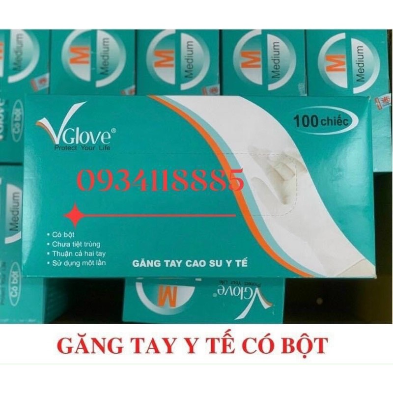 Bao Găng tay y tế VGlove có bột/ không bột