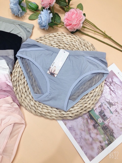 Quần lót cotton phối ren sexy 1053 (40-52kg)