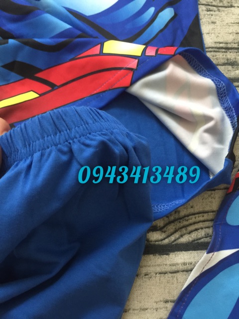 Quần áo Siêu nhân Superman in 3D cơ bắp