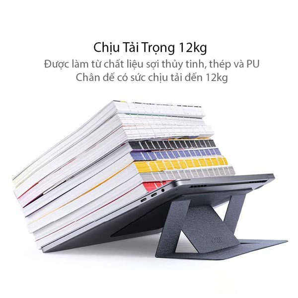 Đế Nâng Laptop Siêu Mỏng Moft Laptop Stand Universal, Dùng Cho Tất Cả Các Dòng Laptop Từ 11 ~ 17 inch, Mỏng Như Vô Hình