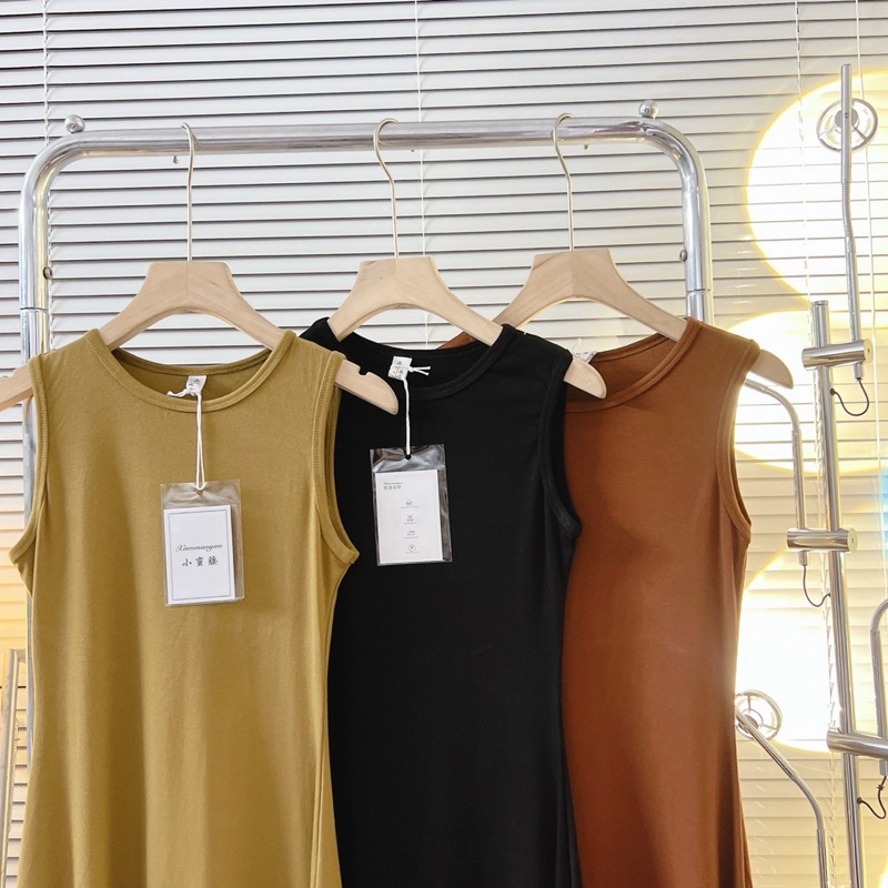 [Ảnh thật/Video]Đầm body liti dáng dài chất thun lạnh sang chảnh Đầm tôn dáng xoè nhẹ