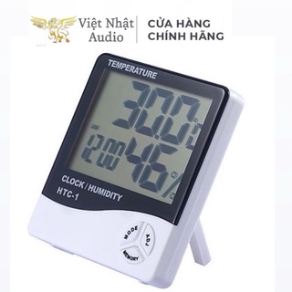 Đồng hồ đo nhiệt độ,độ ẩm,nhiệt ẩm kế điện tử HTC -1, báo thức, màn hình LCD