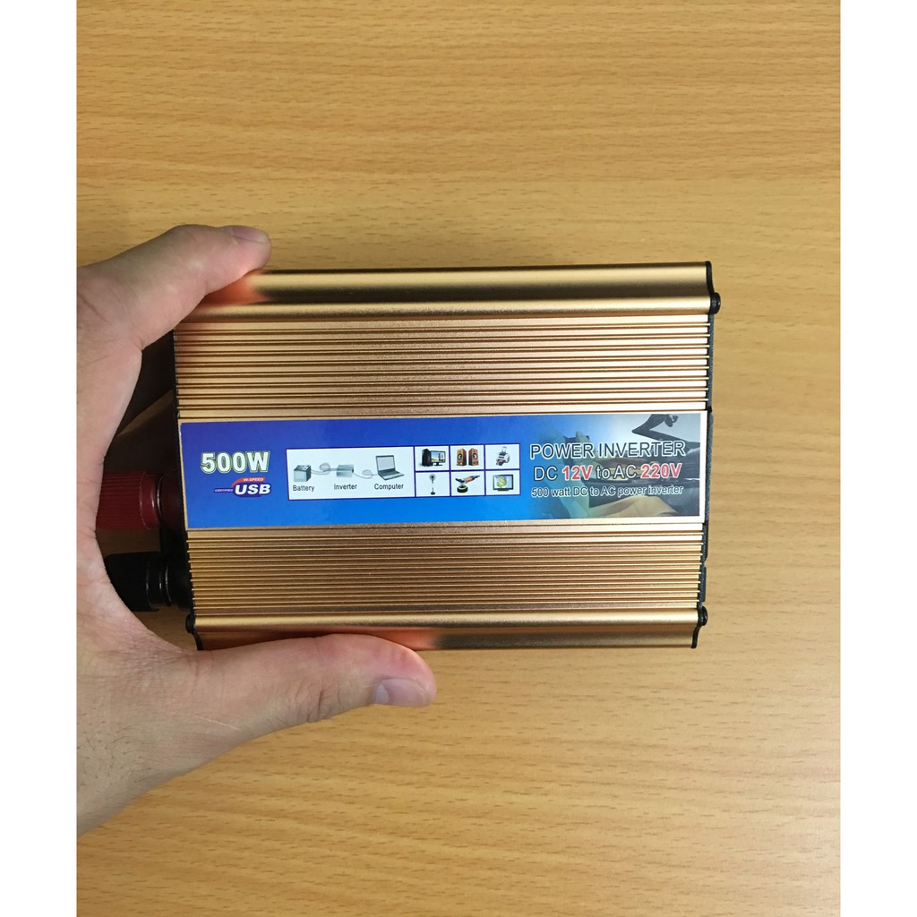 Bộ đổi nguồn 12v lên 220v Inverter 500W
