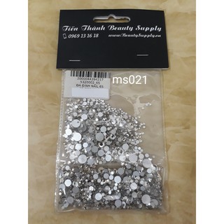 Đá đính Nail round đủ size, Đen, Đỏ, Xanh Saphire, Vàng ,trắng