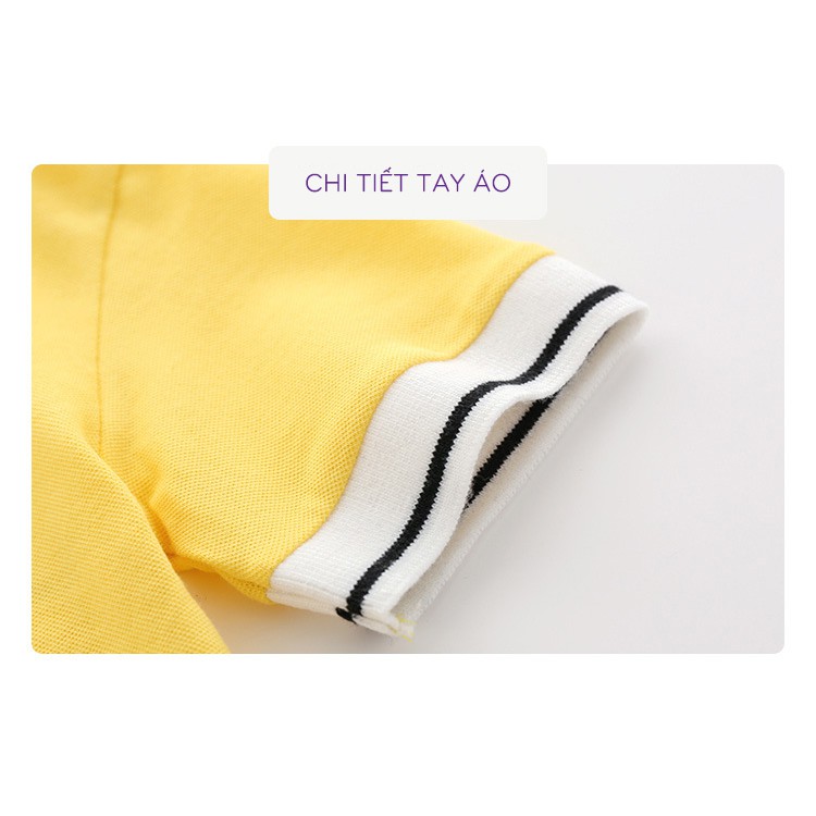 Áo Polo cho bé WELLKIDS chất cotton hàng xuất Âu Mỹ