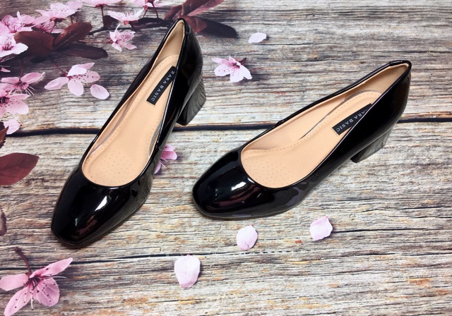 Zara basic 5cm gót vuông