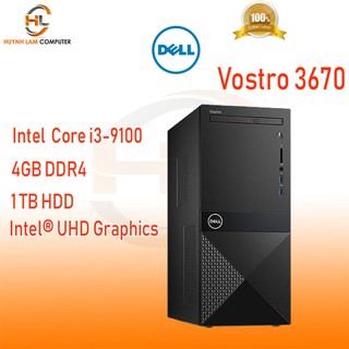 Máy tính để bàn Dell Vostro 3670 Intel Core i3-9100 (3.60 GHz,6 MB),4GB RAM,1TB HDD